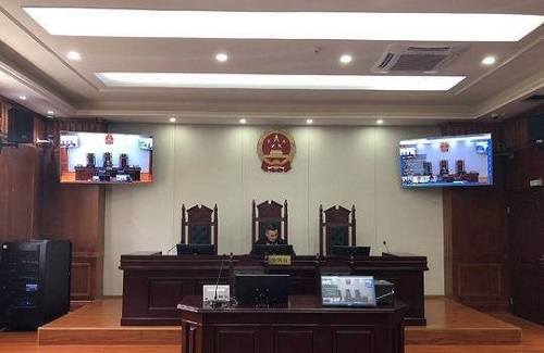 四川云顶国际官网电力高频UPS电源护航郫都区人民法院调解室投影设备